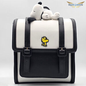 Peanuts Snoopy and Woodstock Buckle Mini Backpack